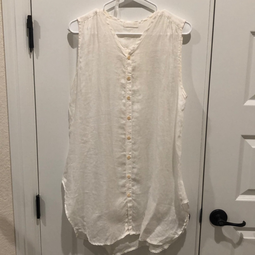 CP SHADES Tunic Button Down Tank XS